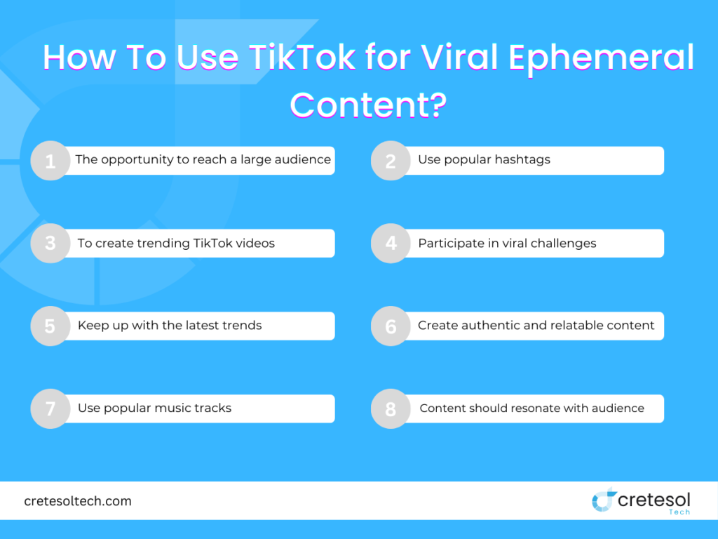 Use TikTok for Viral Ephemeral Conte