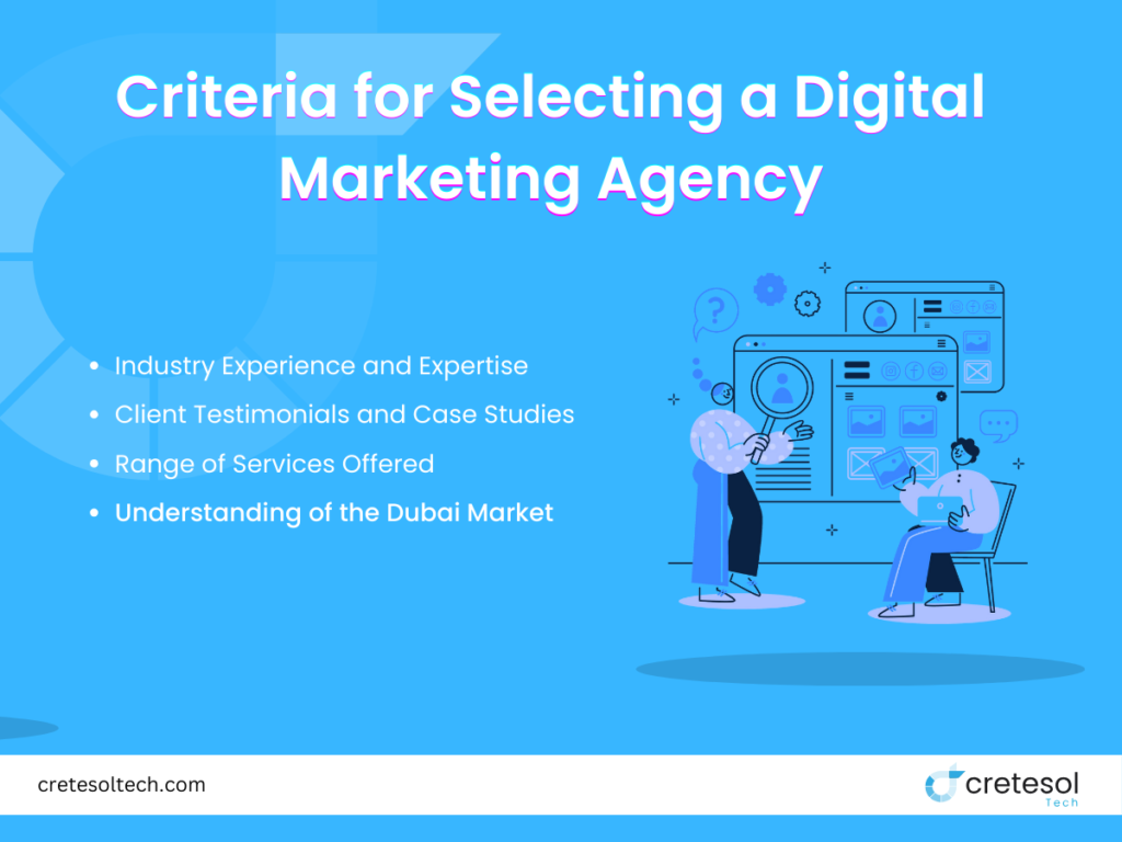 criteria for selecting a digital marketing agency points